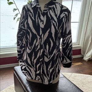 Chico's Monochrome Animal Print Tunic